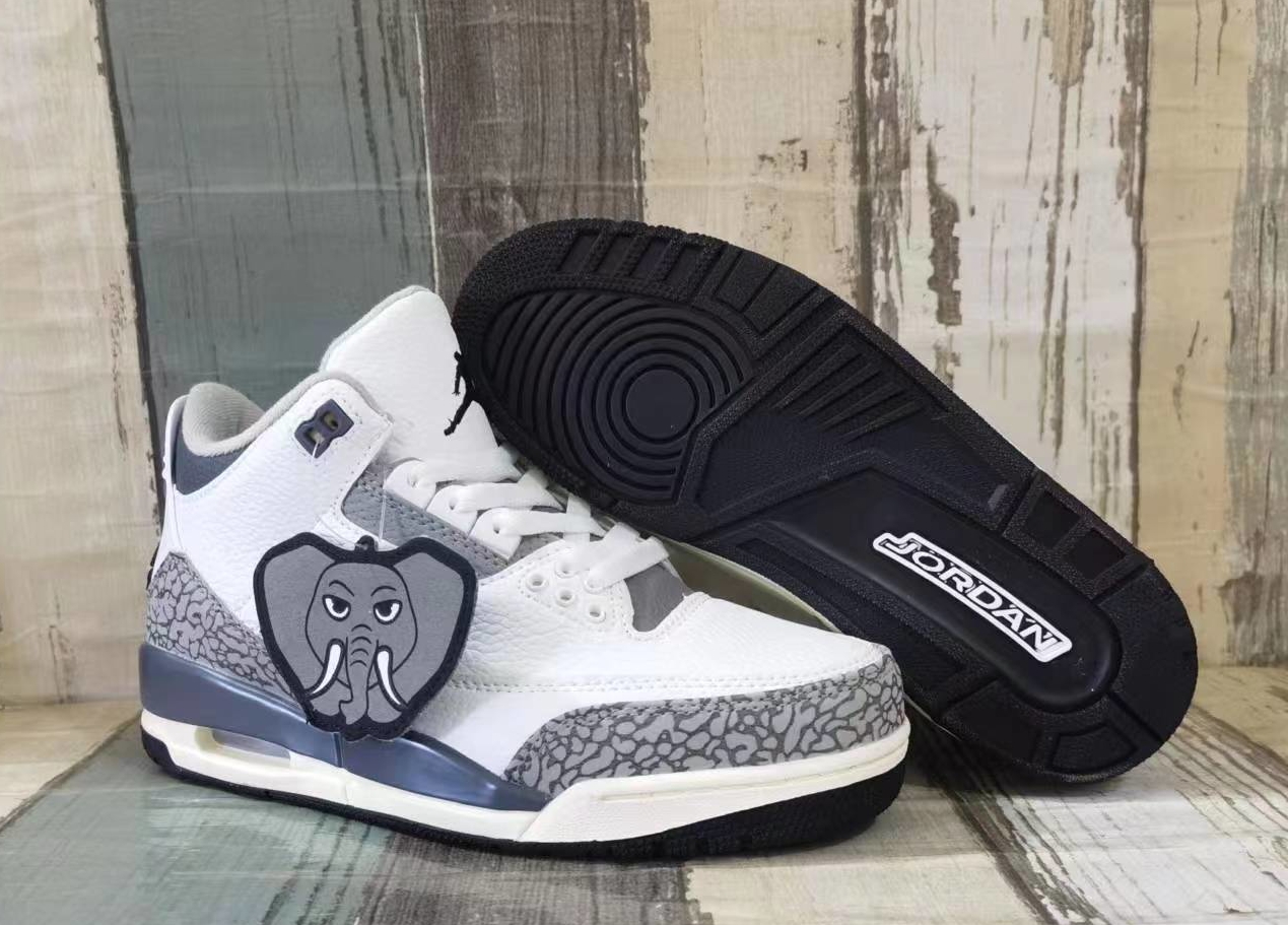 Men's Running weapon Air Jordan 3 White Shoes 075 Men's Running weapon Air Jordan 3 White Shoes 075